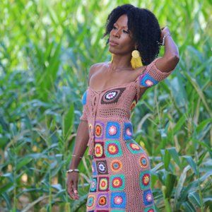 Free People Racing Hearts Crochet Midi Dress XS Style No. 45123353